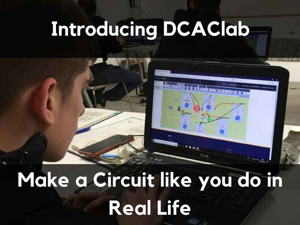 Portable use of the circuit simulation tool on a student's laptop